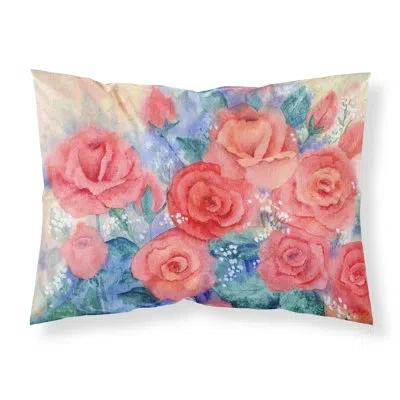 Caroline's Treasures Roses Pillowcase In Orange