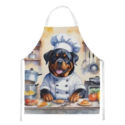Caroline's Treasures Rottweiler The Chef Apron In Multicolor