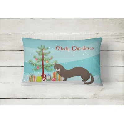 Caroline's Treasures Russian Or European Mink Christmas Indoor/outdoor Throw Pillow