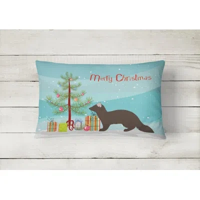 Caroline's Treasures Sable Marten Christmas Indoor/outdoor Throw Pillow