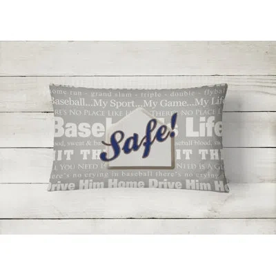 Caroline's Treasures Safe At Home Indoor/outdoor Throw Pillow