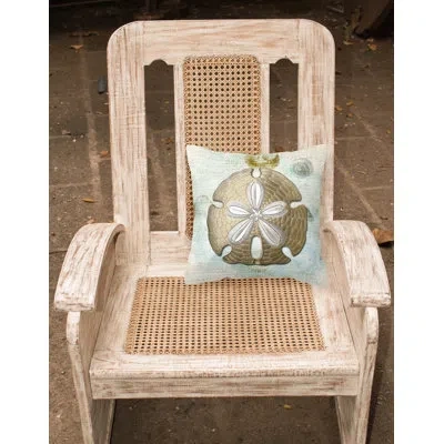 Caroline's Treasures Sand Dollar Beige/gold Indoor/outdoor Throw Pillow