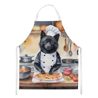 Caroline's Treasures Schipperke The Chef Apron In Black;white;beige
