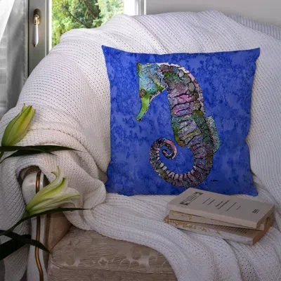 Caroline's Treasures Seahorse Indoor/outdoor Throw Pillow