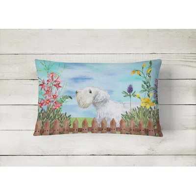 Caroline's Treasures Sealyham Terrier Spring Indoor/outdoor Throw Pillow