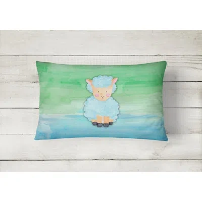Caroline's Treasures Sheep Lamb Watercolor Lumbar Pillow