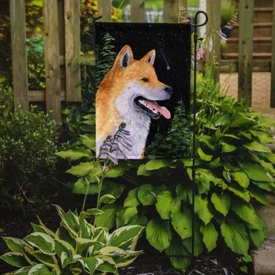 Caroline's Treasures Shiba Inu 2-sided Garden Flag