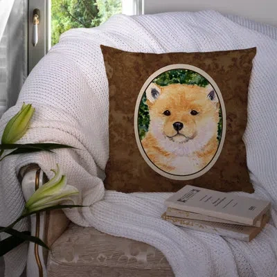 Caroline's Treasures Shiba Inu Indoor/outdoor Throw Pillow