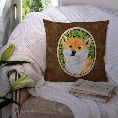 Caroline's Treasures Shiba Inu Indoor/outdoor Throw Pillow