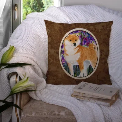 Caroline's Treasures Shiba Inu Indoor/outdoor Throw Pillow