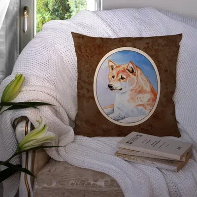 Caroline's Treasures Shiba Inu Outdoor Square Pillow Cover & Insert