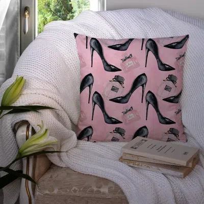 Caroline's Treasures Shoes And Perfume Outdoor Throw Pillow