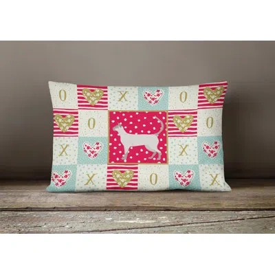 Caroline's Treasures Siamese Modern #1 Cat Love Outdoor Rectangular Cushion With Filling