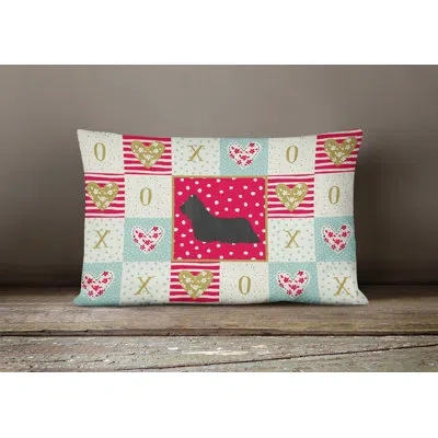 Caroline's Treasures Skye Terrier Love Outdoor Rectangular Cushion With Filling
