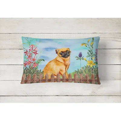 Caroline's Treasures Small Brabant Griffon Spring Indoor/outdoor Throw Pillow