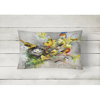 Caroline's Treasures Spring Birds Indoor/outdoor Throw Pillow