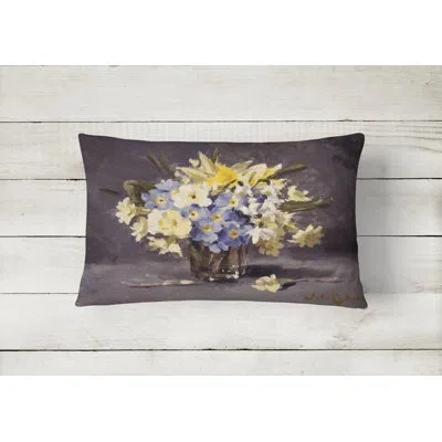 Caroline's Treasures Spring Bouquet By John Codner Fabric Indoor/outdoor Throw Pillow