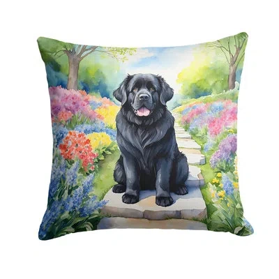 Caroline's Treasures Spring Path Other/no Pattern Indoor/outdoor Throw Pillow In Multicolor