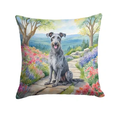 Caroline's Treasures Spring Path Other/no Pattern Indoor/outdoor Throw Pillow In Multicolor