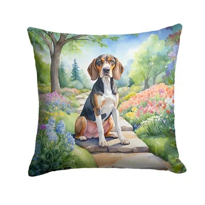 Caroline's Treasures Spring Path Other/no Pattern Indoor/outdoor Throw Pillow In Multicolor