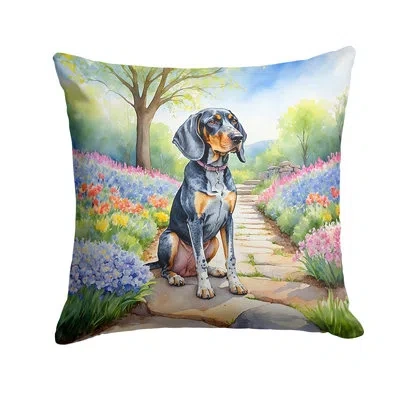 Caroline's Treasures Spring Path Other/no Pattern Indoor/outdoor Throw Pillow In Multicolor