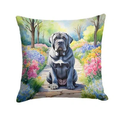 Caroline's Treasures Spring Path Other/no Pattern Indoor/outdoor Throw Pillow In Multicolor