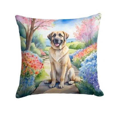 Caroline's Treasures Spring Path Other/no Pattern Indoor/outdoor Throw Pillow In Multicolor
