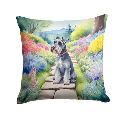 Caroline's Treasures Spring Path Other/no Pattern Indoor/outdoor Throw Pillow In Multicolor