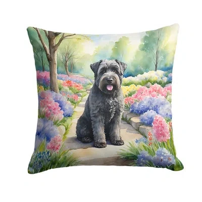 Caroline's Treasures Spring Path Other/no Pattern Indoor/outdoor Throw Pillow In Multicolor