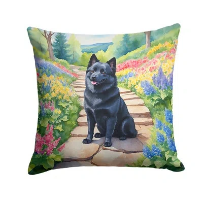 Caroline's Treasures Spring Path Other/no Pattern Indoor/outdoor Throw Pillow In Multicolor