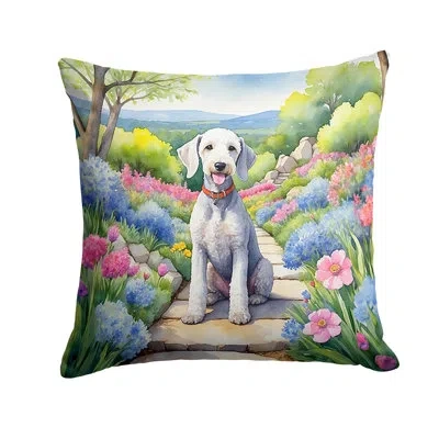 Caroline's Treasures Spring Path Other/no Pattern Indoor/outdoor Throw Pillow In Multicolor