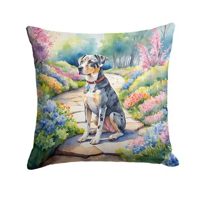 Caroline's Treasures Spring Path Other/no Pattern Indoor/outdoor Throw Pillow In Multicolor