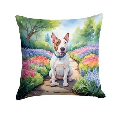 Caroline's Treasures Spring Path Other/no Pattern Indoor/outdoor Throw Pillow In Multicolor