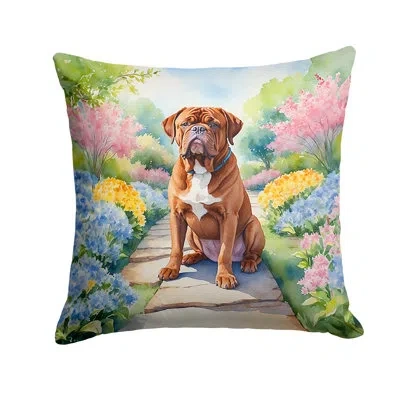 Caroline's Treasures Spring Path Other/no Pattern Indoor/outdoor Throw Pillow In Multicolor