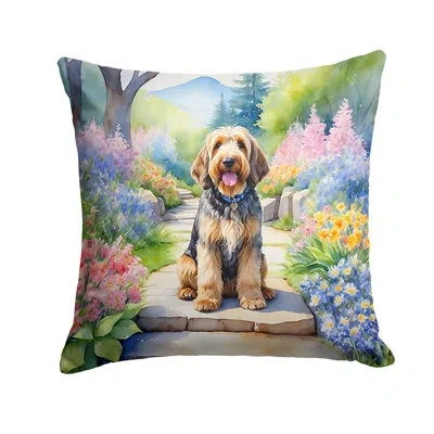 Caroline's Treasures Spring Path Other/no Pattern Indoor/outdoor Throw Pillow In Multicolor