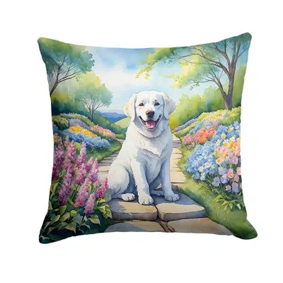 Caroline's Treasures Spring Path Other/no Pattern Indoor/outdoor Throw Pillow In Multicolor