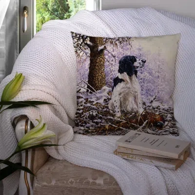 Caroline's Treasures Springer Spaniel By Michael Herring 14" Throw Pillow