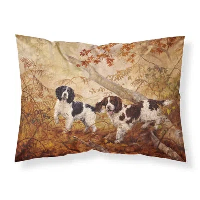 Caroline's Treasures Springer Spaniels Pillowcase In Beige