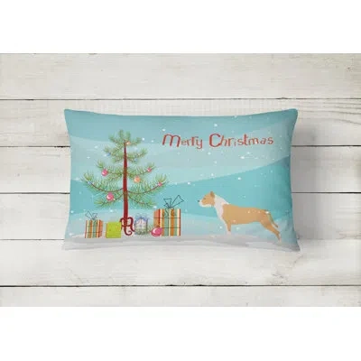 Caroline's Treasures Staffordshire Bull Terrier Indoor/outdoor Lumbar Pillow