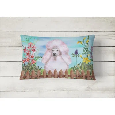 Caroline's Treasures Standard Poodle Spring Indoor/outdoor Throw Pillow
