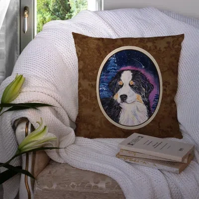 Caroline's Treasures Starry Night Bernese Mountain Dog Indoor/outdoor Throw Pillow