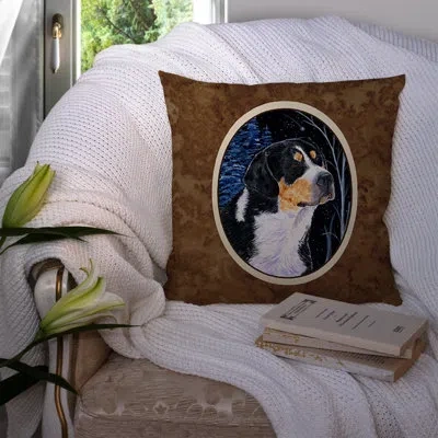 Caroline's Treasures Starry Night Bernese Mountain Dog Indoor/outdoor Throw Pillow