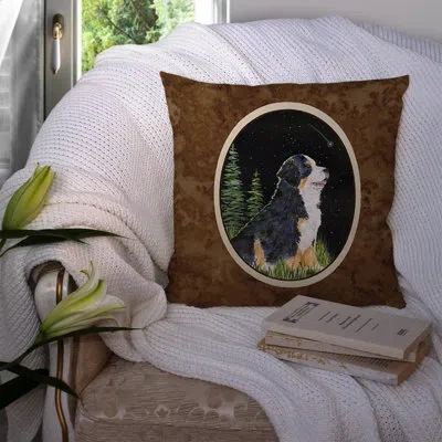 Caroline's Treasures Starry Night Bernese Mountain Dog Indoor/outdoor Throw Pillow