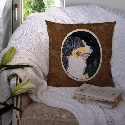 Caroline's Treasures Starry Night Bernese Mountain Dog Indoor/outdoor Throw Pillow
