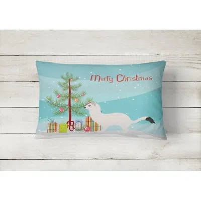 Caroline's Treasures Stoat Short-tailed Weasel Christmas Indoor/outdoor Throw Pillow