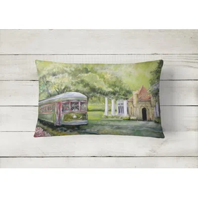 Caroline's Treasures Streetcar Next Stop Audubon Park Indoor/outdoor Throw Pillow