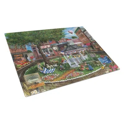 Caroline's Treasures Summer Concert Series 4th Of July Glass Cutting Board