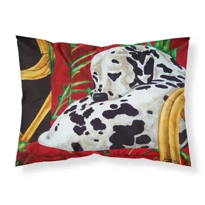 Caroline's Treasures Sunday Nap Dalmatian Pillowcase In Red