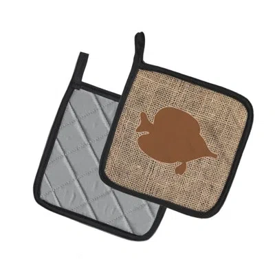 Caroline's Treasures Tang Fish Potholder In Brown