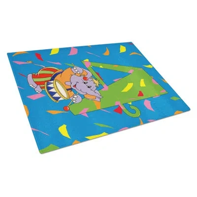 Caroline's Treasures Tempered Glass Happy 4th Birthday Age 4 Cutting Board